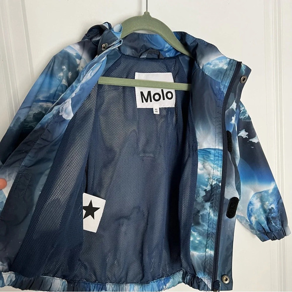 Molo universe windbreaker kids jacket blue size 2 y - Picture 4 of 10
